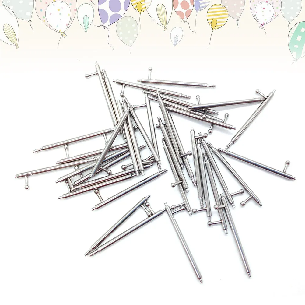 

8 шт. коррозионностойких соединительных штифтов из нержавеющей стали для ремешков часов, 1.5x20 мм, пружинные стержни для снятия звеньев металлических браслетов