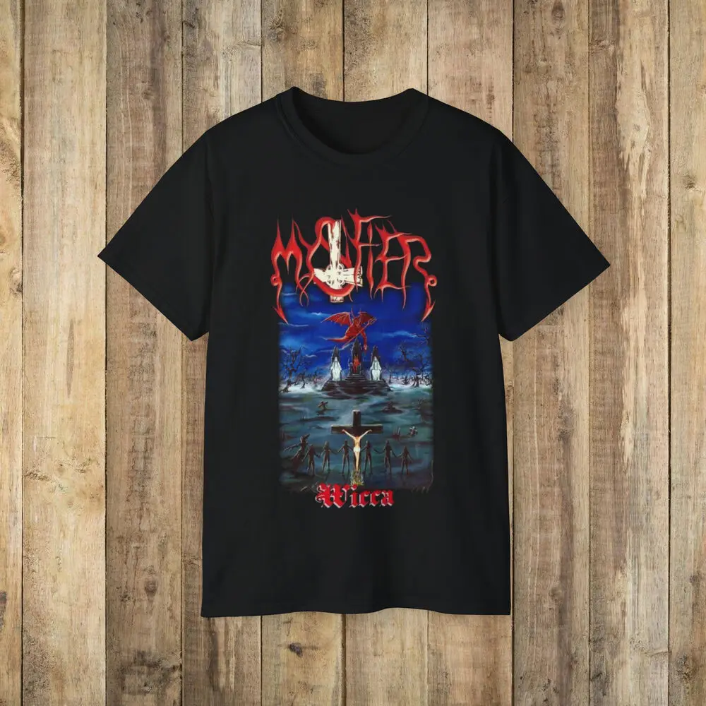 Mystifier Wicca Adult T-shirt Shirt Black Metal  Tees High Quality 100%Cotton Short Sleeve