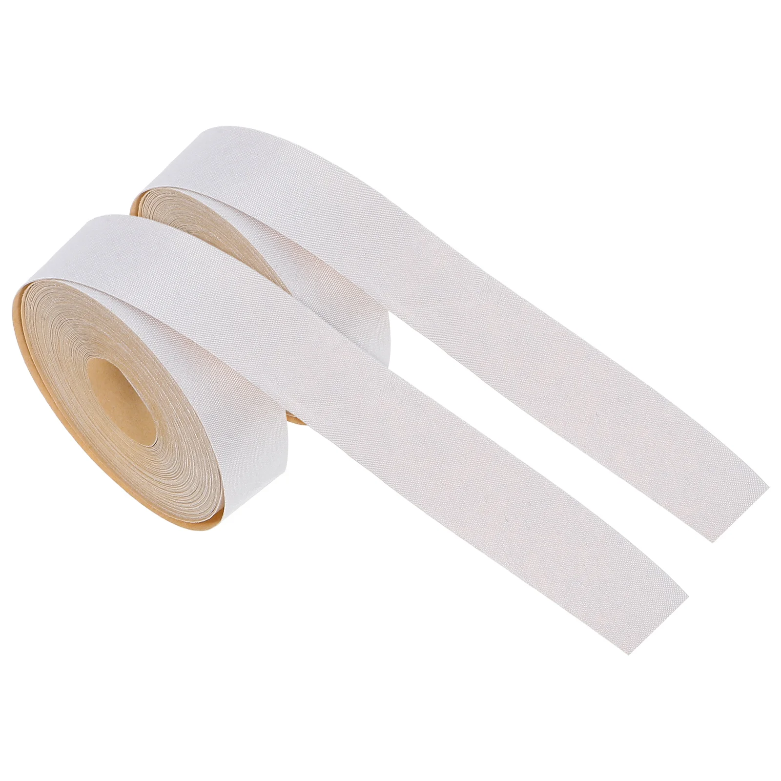 

2 Rolls Solid Color Mouse Pad Lampshade Edge Strip Fabric Material DIY Supplies White