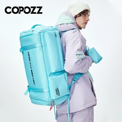 COPOZZ Skitasche, 55 l, großes Fassungsvermögen, zur Aufbewahrung von Stiefeln, Helm, Snowboard, Kleidung, Rucksack, verstellbar, wasserdicht, Snowboard-Tasche, Unisex