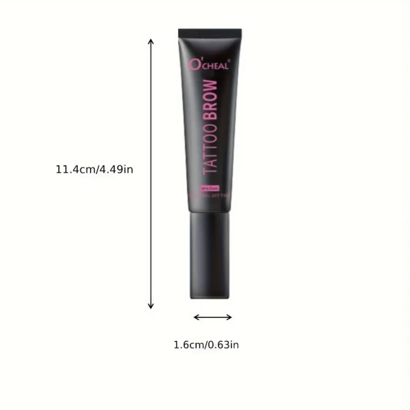 1PC Dye Eyebrow Gel,กึ่งถาวร Long Lasting Brown Eyebrow Tattoo Tint Sweatproof ฟิล์มขึ้นรูปการฉีกขาดครีมคิ้ว