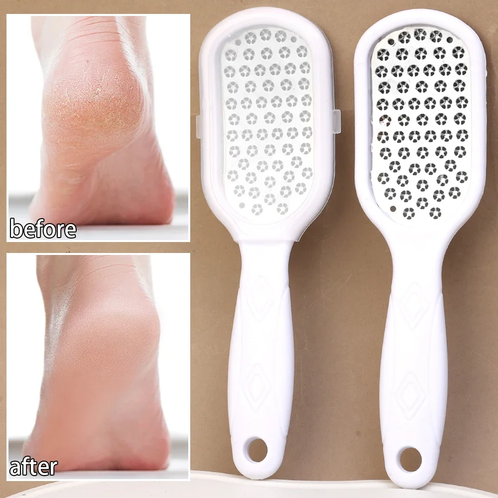 Remove Dead Skin Foot File Reusable Exfoliating Scraper Pedicure Care Tools Stainless Steel Callus Rasp for Heels Foot Skin Tool