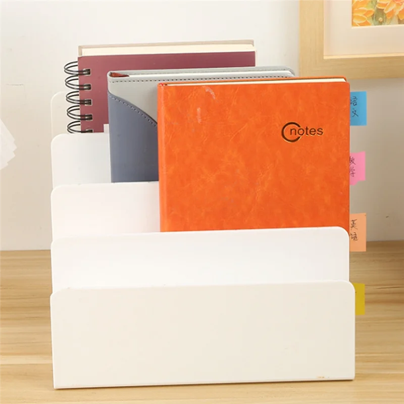 SOFT-Desktop File Organizer, 4 Partition Desk Storage And Accessories Folder Sorter For Mail Stationery Electronics