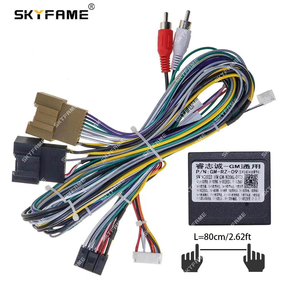 

SKYFAME Car 16pin Wiring Harness Adapter Canbus Box Decoder For Buick Verano Onix Opel Astra GS GM-RZ-09