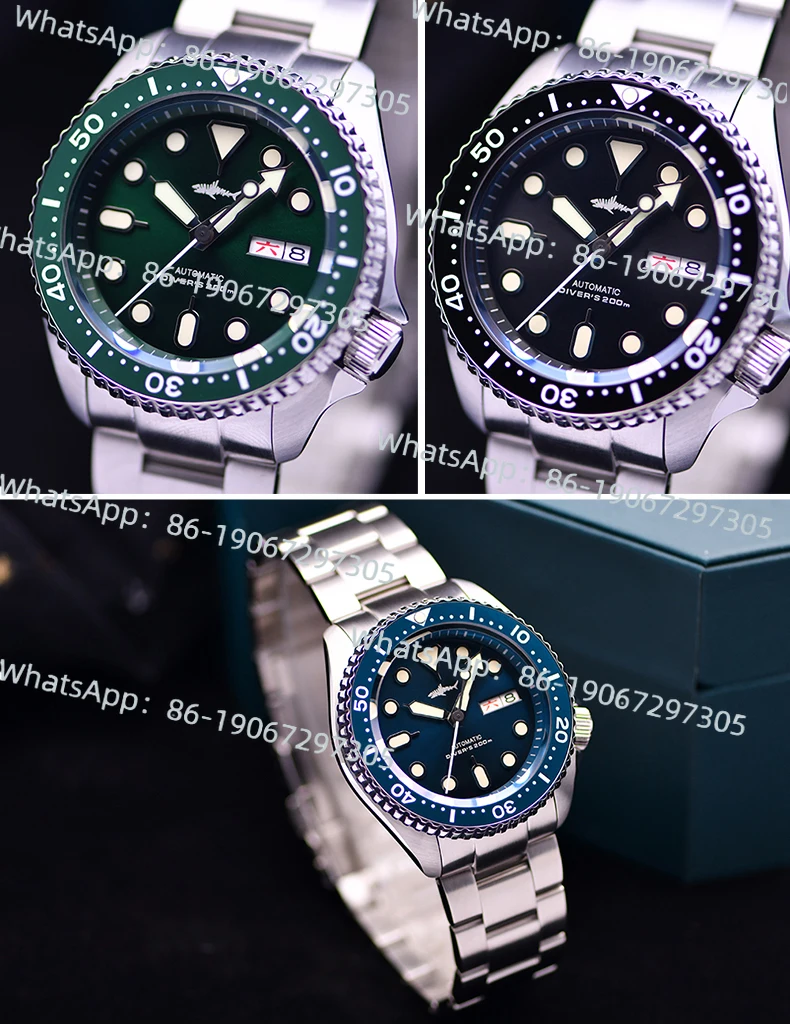 

2025 Limited Edition 007 True Nail Double Calendar C3 Green Luminous 200m Waterproof Watch