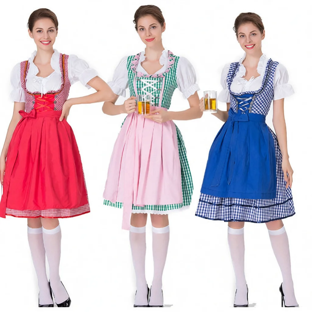 

New plus Size Halloween Beer Girl Dress Shaping Stage Performance Costume Women's Maid Outfit Large Size Women's Clothing