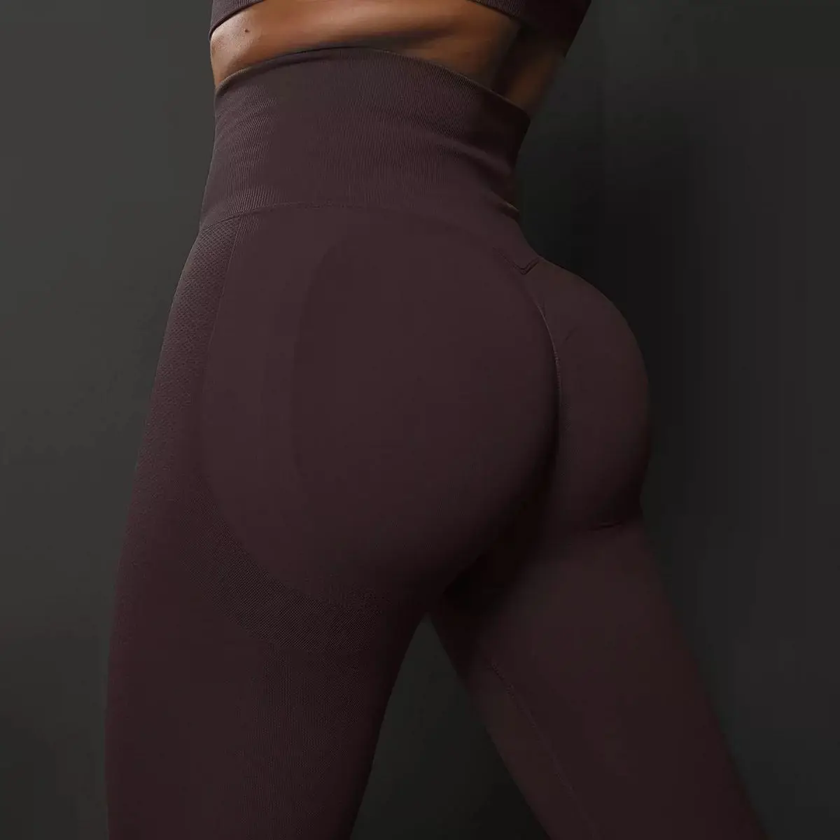 Women's High-Waisted Fitness Leggings - Peach 3D Butt-Lift, Tummy-Control, Slim-Fit for Running/Yoga/Training