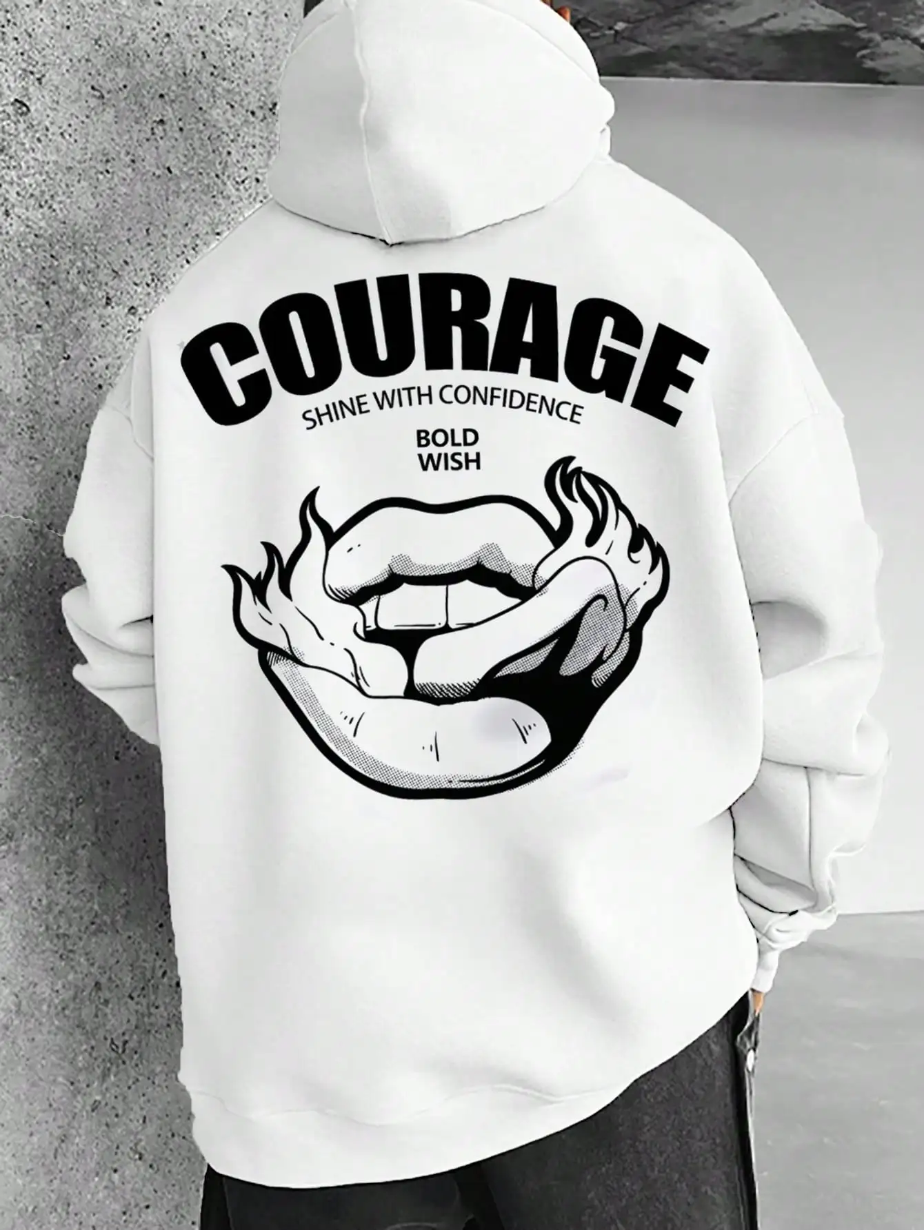 

Exploring The Lips Of Gourage Personality Prints Men Clothes Hip Hop Casual Hoodies Trendy Retro Sweater All-Match Street Hoody