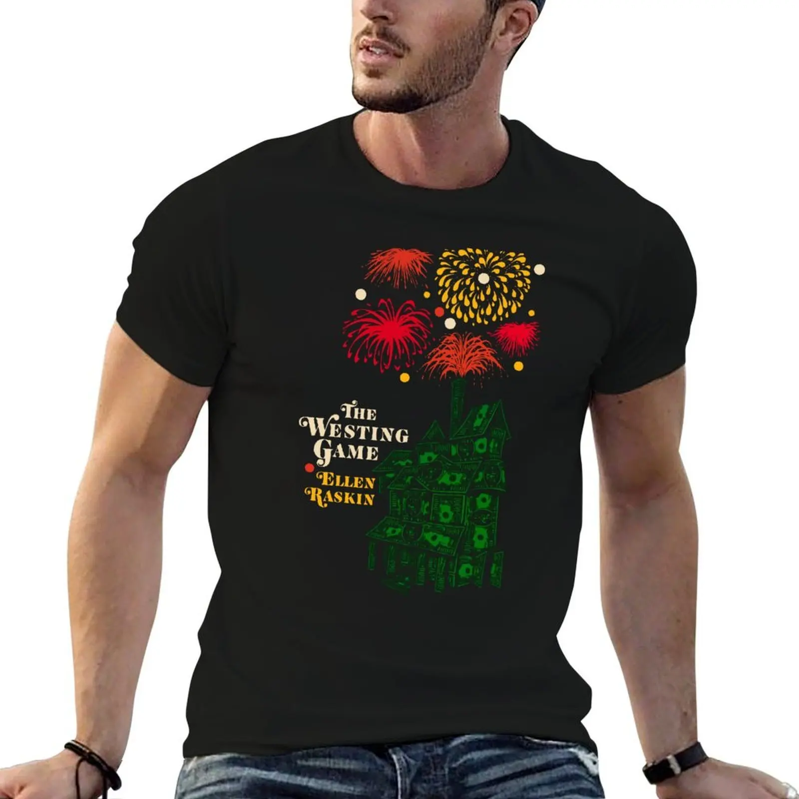 The Westing Game Vintage Book Cover (1978) T-Shirt printed t shirts for man t shirt men 100% cotton luxury brand T-Shirt