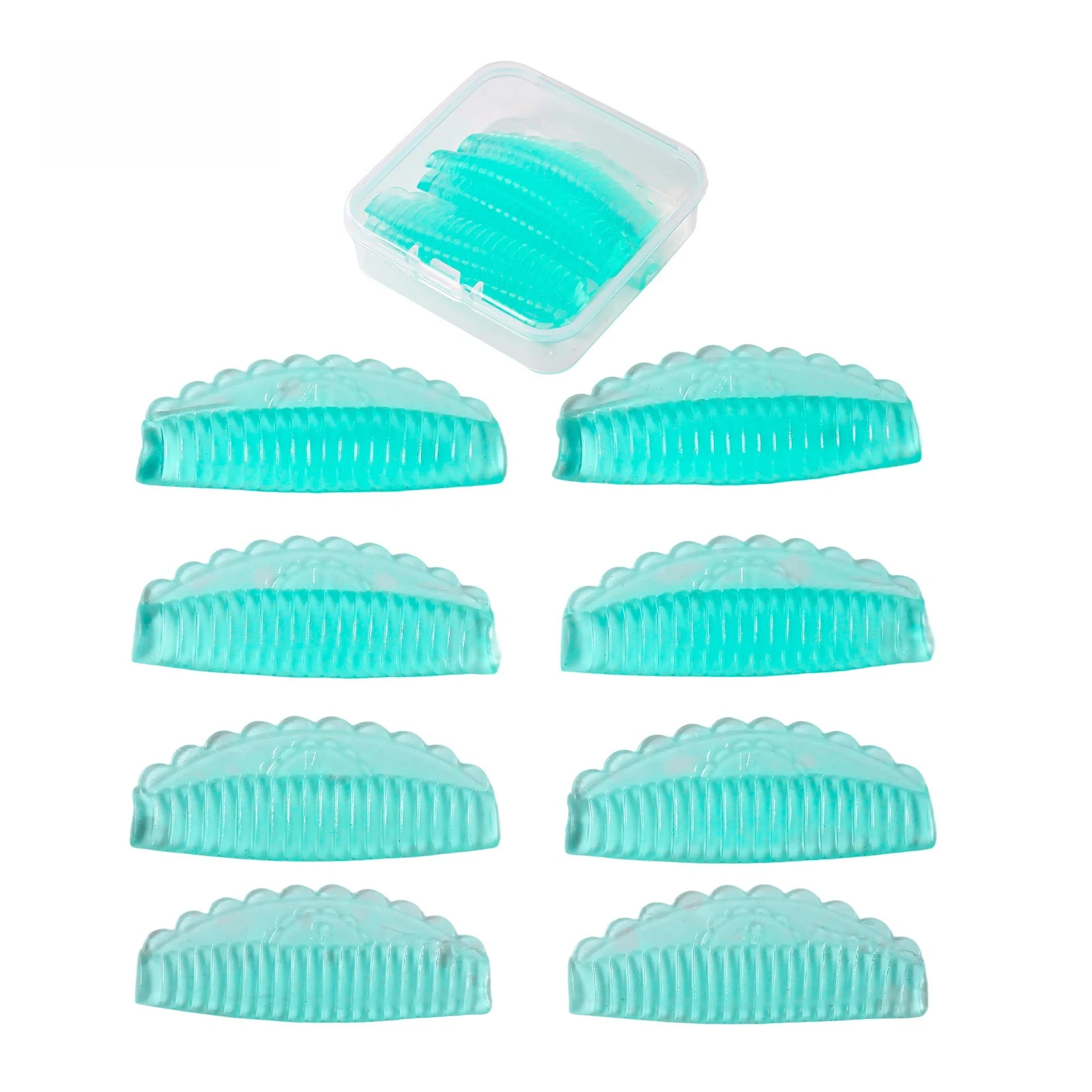 Reusable Eyelash Lifting Kit Silicone Lamination Pad Eyelash Perm Rods Eyelashes Extension Curler Pad Makeup Tool 1 Box 4 Pairs