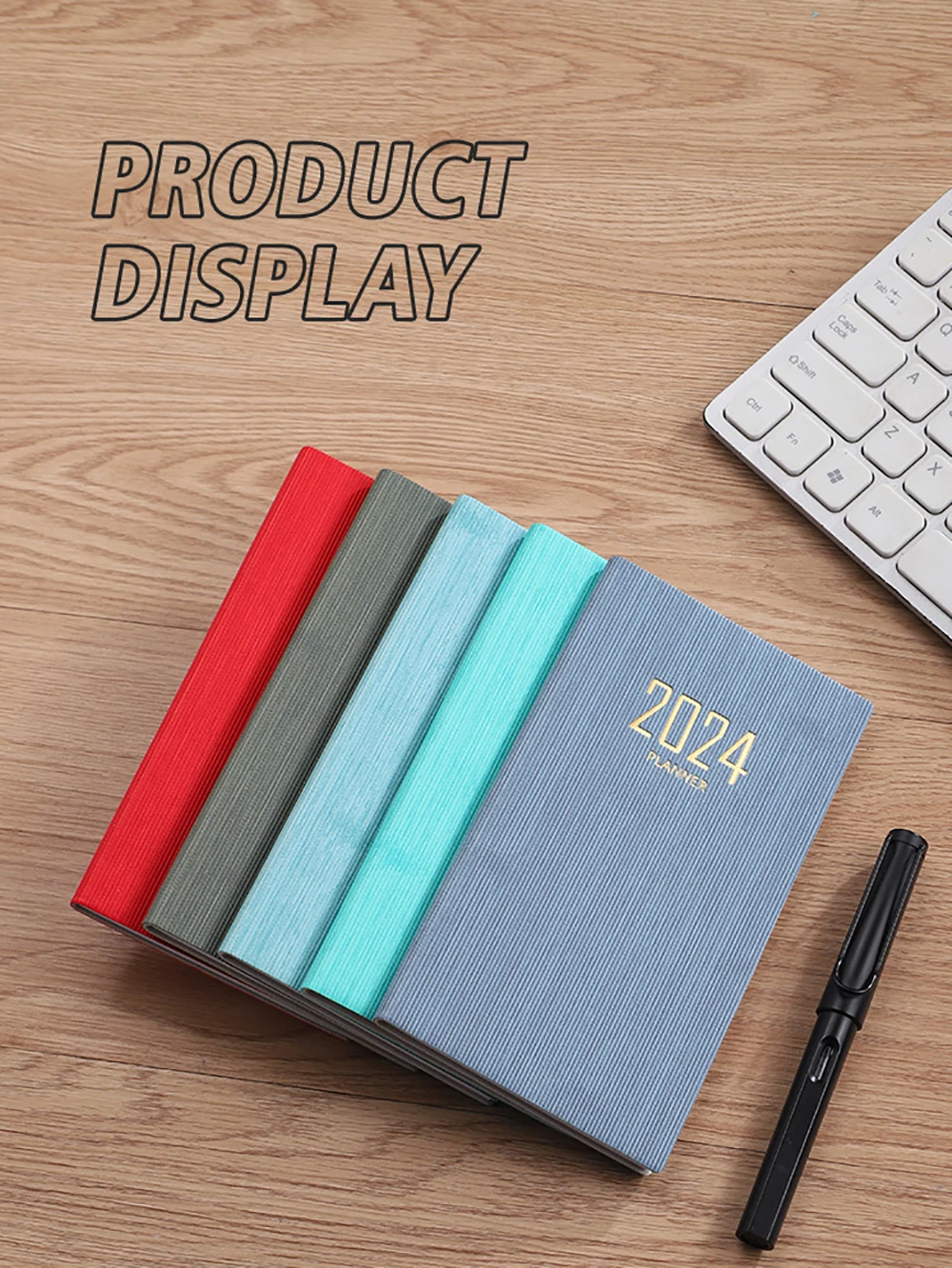 2024 A6 Pocket Notebook 365 Days Notepad Diary Notebook Day Week Month Planner Office School Stationery