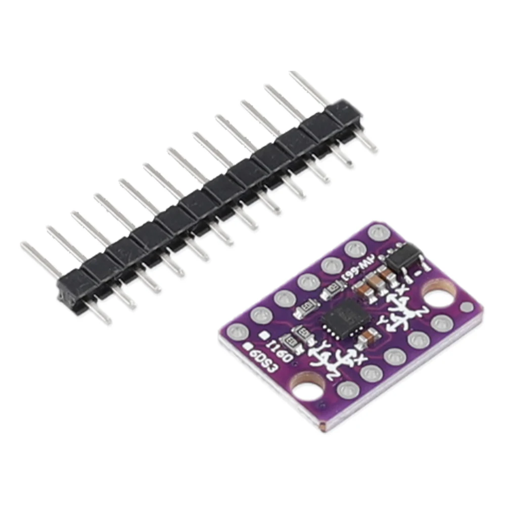 LSM6DS3 Accelerometer Embedded Digital Temperature Sensor Board 8kb FIFO Buffer 5V Breakout Module SPI IIC I2C Interface Module