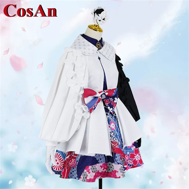 CosAn Anime Vtuber Hololive English Ninomae Inanis Cosplay Costume Cute Sweet Dress Female Activity Party Role Play Clothing