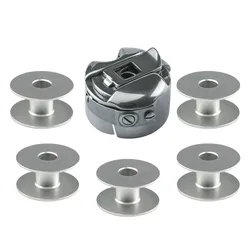 TOWA Bobbin Case BC-DB1-NBL1 and 40264A Bobbin Set Fit JUKI DDL-5550, 8700, 9000, Brother S7200, JACK A2, A3, A4 Sewing Machines