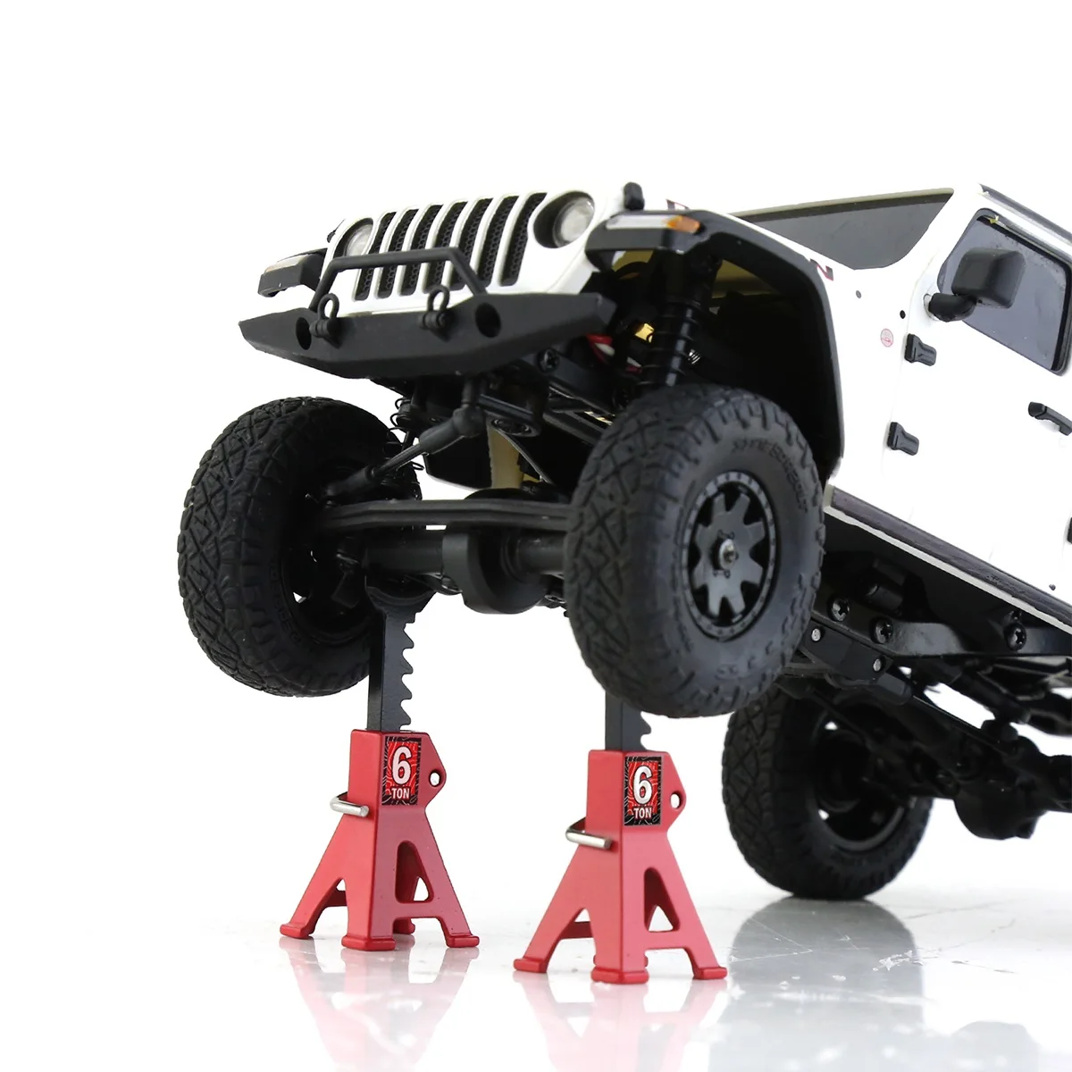 Simulação Metal Altura Ajustável Jack, Peças de Atualização, 1:18, 1:24 RC Crawler, Axial SCX24, AX24, TRX4M