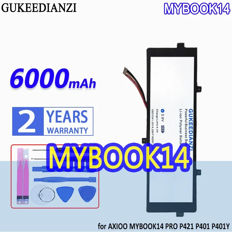 

Аккумулятор большой емкости 6000 мАч для AXIOO MYBOOK 14 PRO 14pro P421 P401 P401Y 10Pin 7 проводов