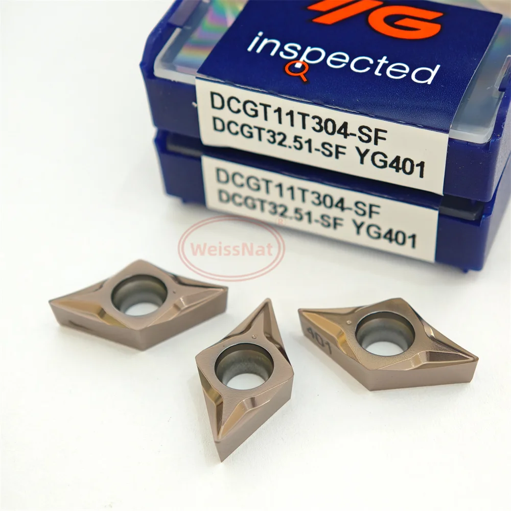 YG-1 DCGT070202 DCGT070204 DCGT11T302 DCGT11T304-SF YG401 Carbide Insert DCGT Inserts