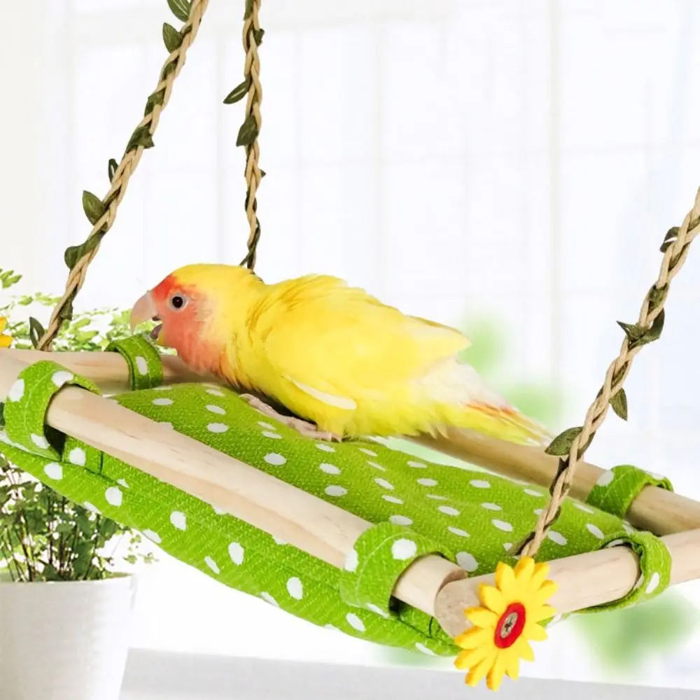 

Bird Habitats Bite Resistant Bird Hanging Hammock Breathable Stable Bird Swing Toy Removable Bird Cage Perch for Bird Cage
