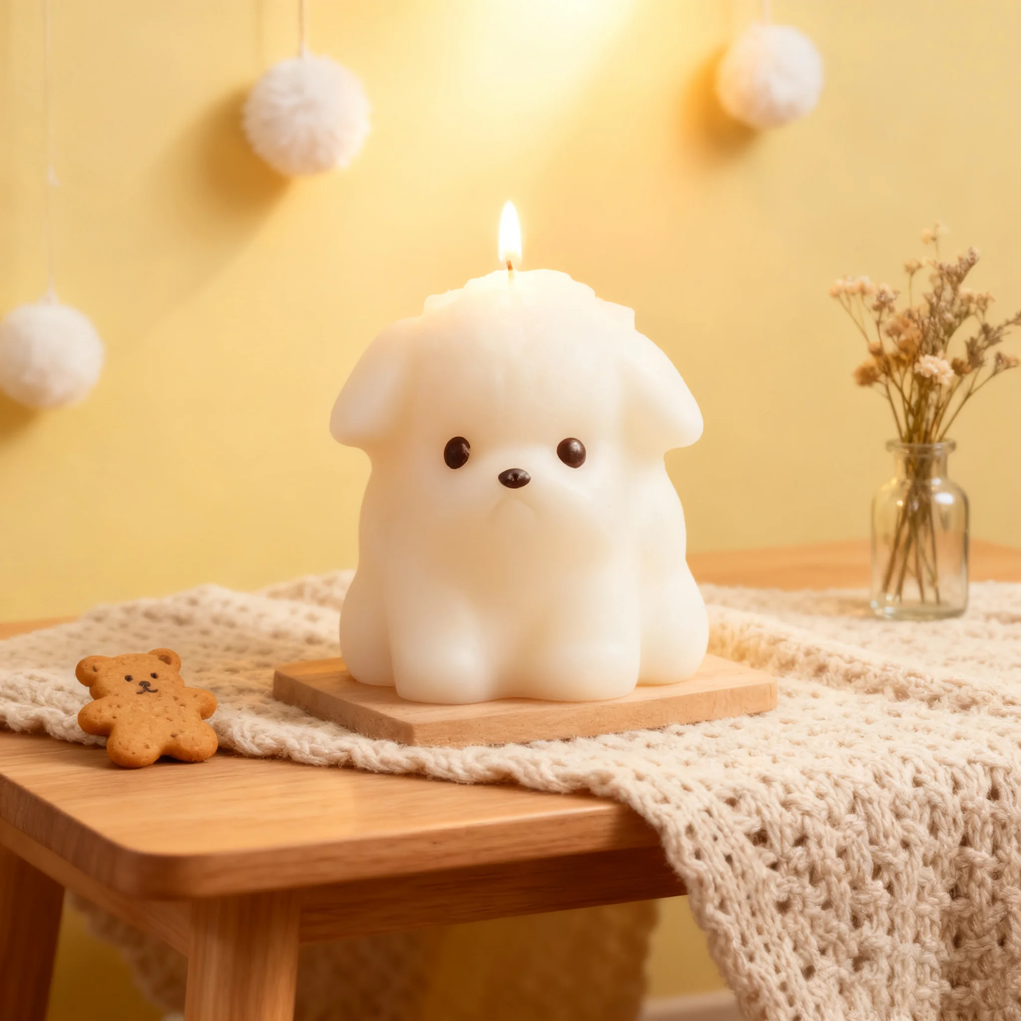 

Puppy Shaped CandleSilicone Mold DIY Cute Handmade Aromatherapy Candle Home Decor Craft Tool For Candle Making Supplies