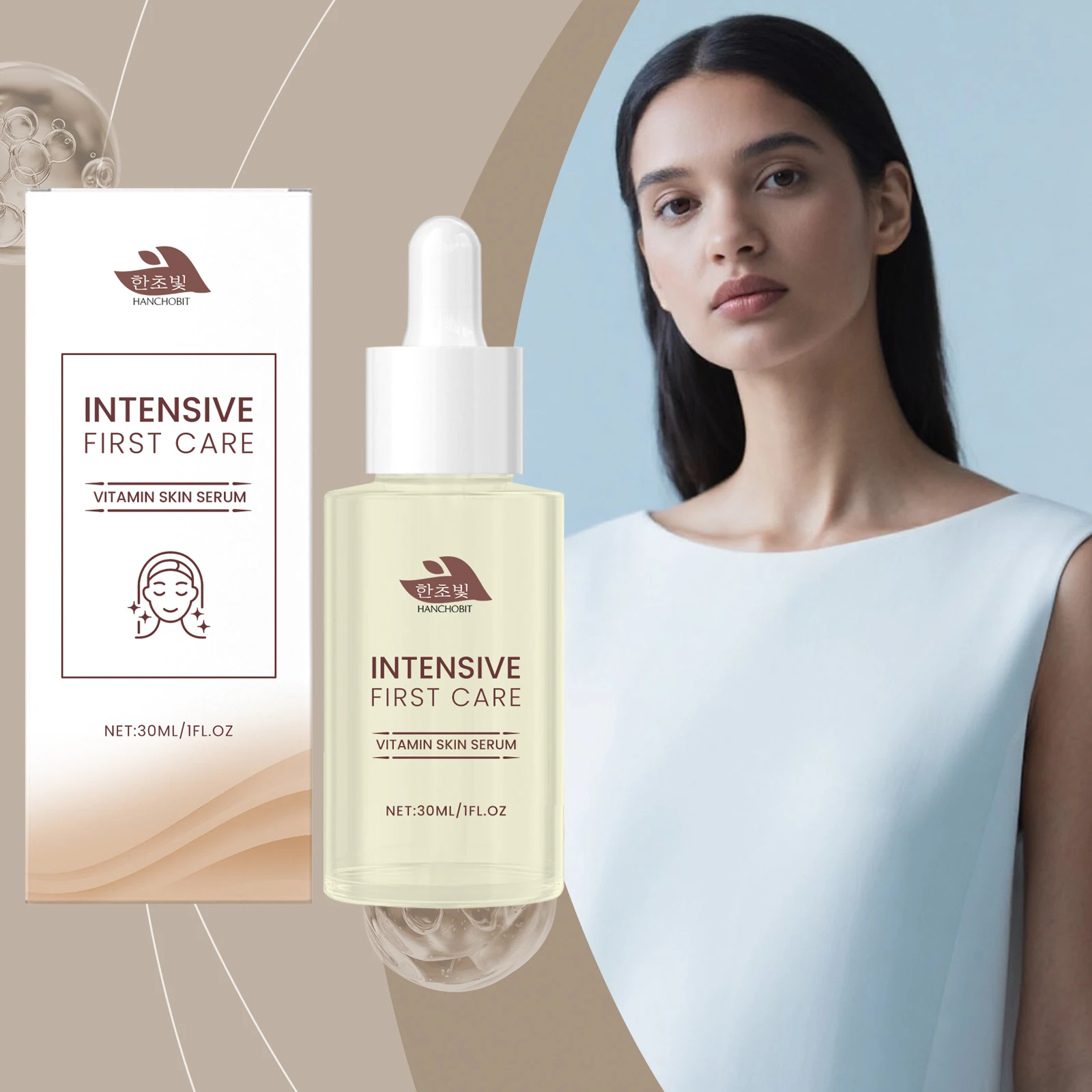 

Vitamin Hydrating Moisturizing Serum Gentle Care Soft Facial Skin Skincare Boost Collagen Enhance Elasticity Reduce Fine Lines