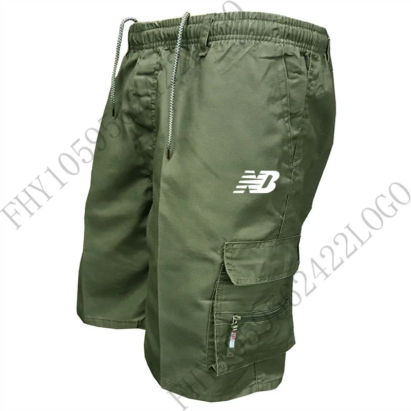 2025 Summer Stretch waist casual Quick drying Camouflage jogging shorts Men's breathable cargo shorts Fitness Hiking shorts