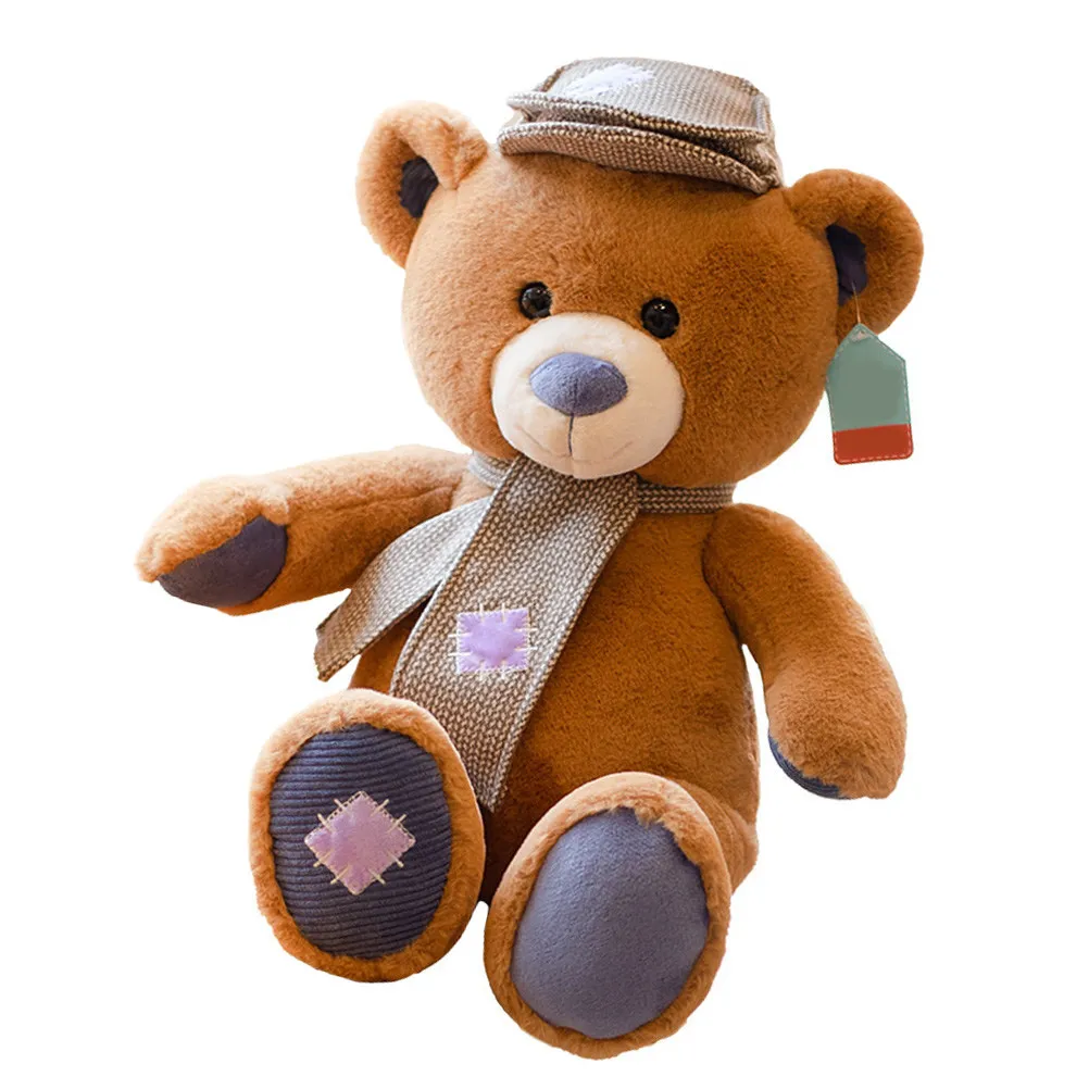 

Миниатюрная плюшевая игрушка-медведь, мультяшные игрушки, милые животные для детей, декор на день рождения, милые фермерские животные