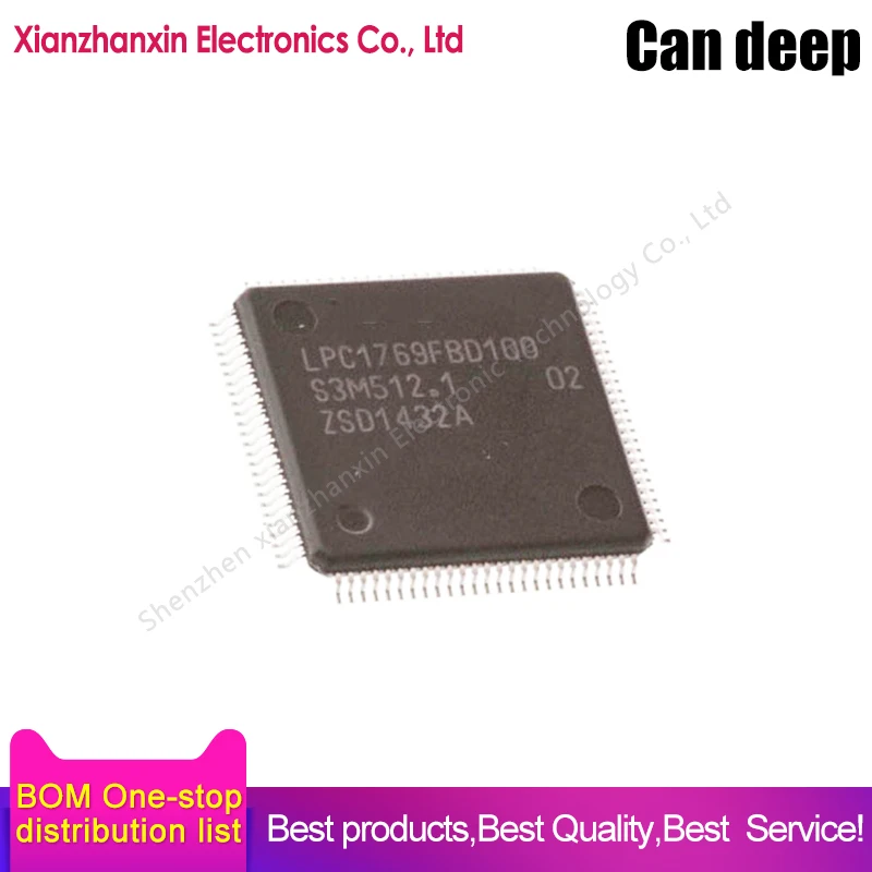 

1pcs/lot LPC1769FBD100 LPC1769FBD LPC1769 LQFP100 MCU embedded microcontroller controller chip IC brand