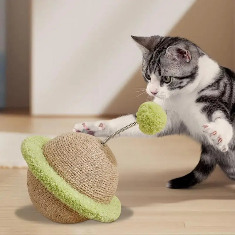 

Indoor Cat Scratcher Cat Scratcher Toy With Ball Teaser Self-Entertainment Pet Exercise Toy For Home Furniture Protection