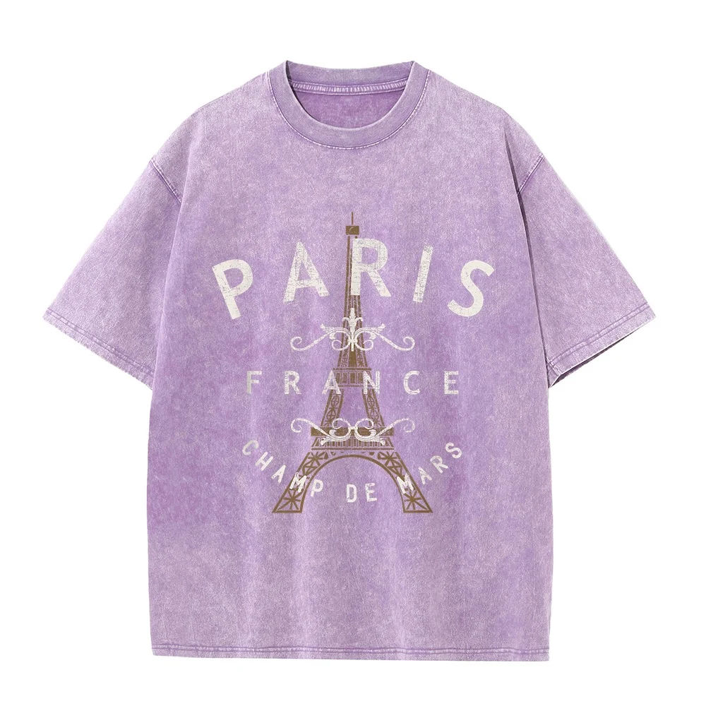 Paris France Vintage T-Shirt Pesca 남성 Man Designer Clothes Good For Gift S To 5xl Cotton Tee Big Size Shirt Summer Top Short