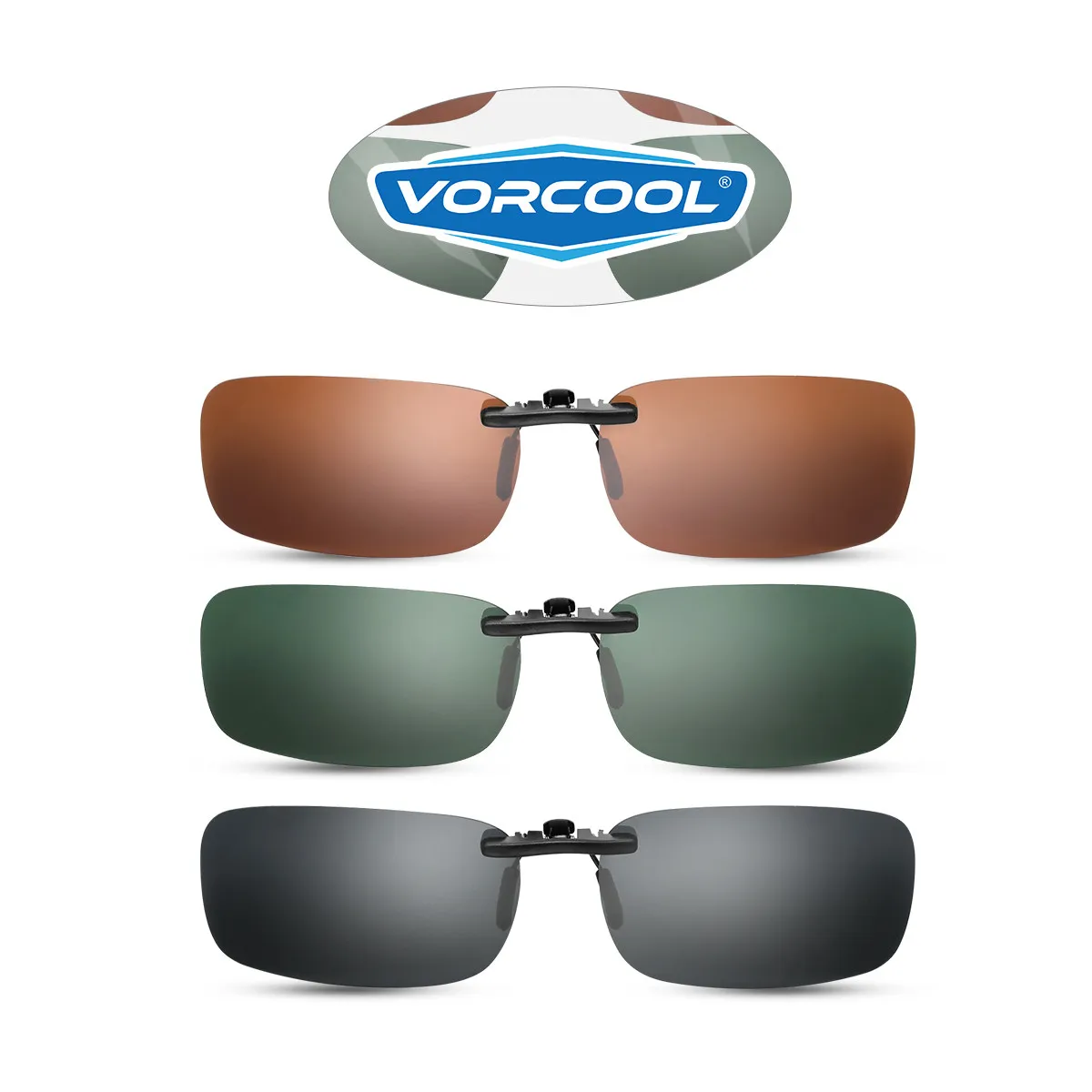 

Polarized Sunglasses Clip with Professional High-Definition Lenses Stainless Steel Lightweight No Dizziness Driver Sunglasses