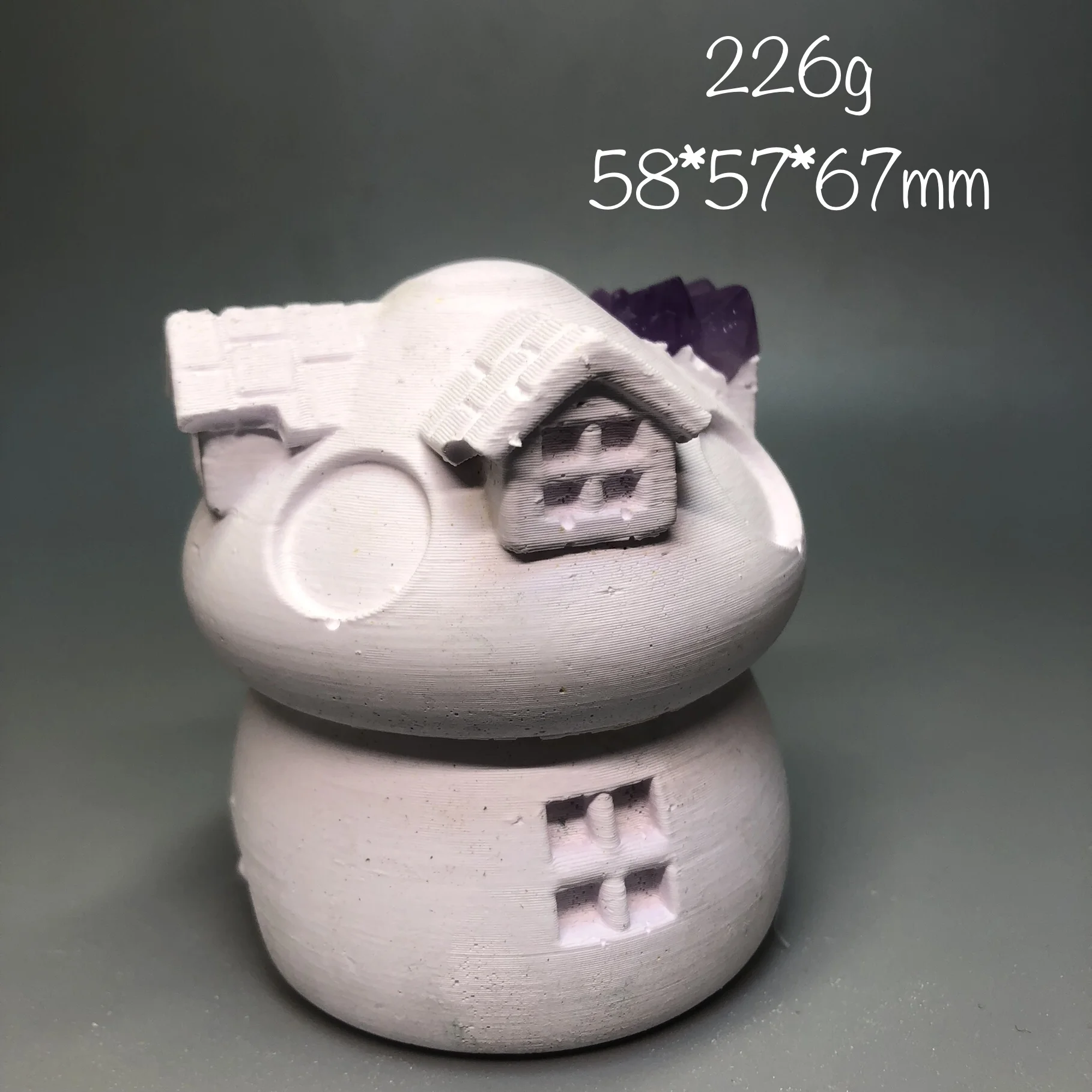 

Mushroom House Cute cartoon handmade sculpture Plaster crafts decoration Polished gift Reiki Healing Modern art natural crystal