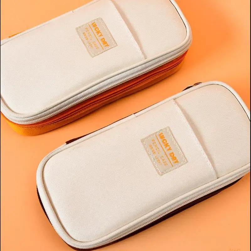 حقيبة أقلام رصاص إبداعية بسعة كبيرة ، 5 طبقات ، شهادة CPC ، حقيبة مدرسية من المواد الآمنة ، قرطاسية للفتيات