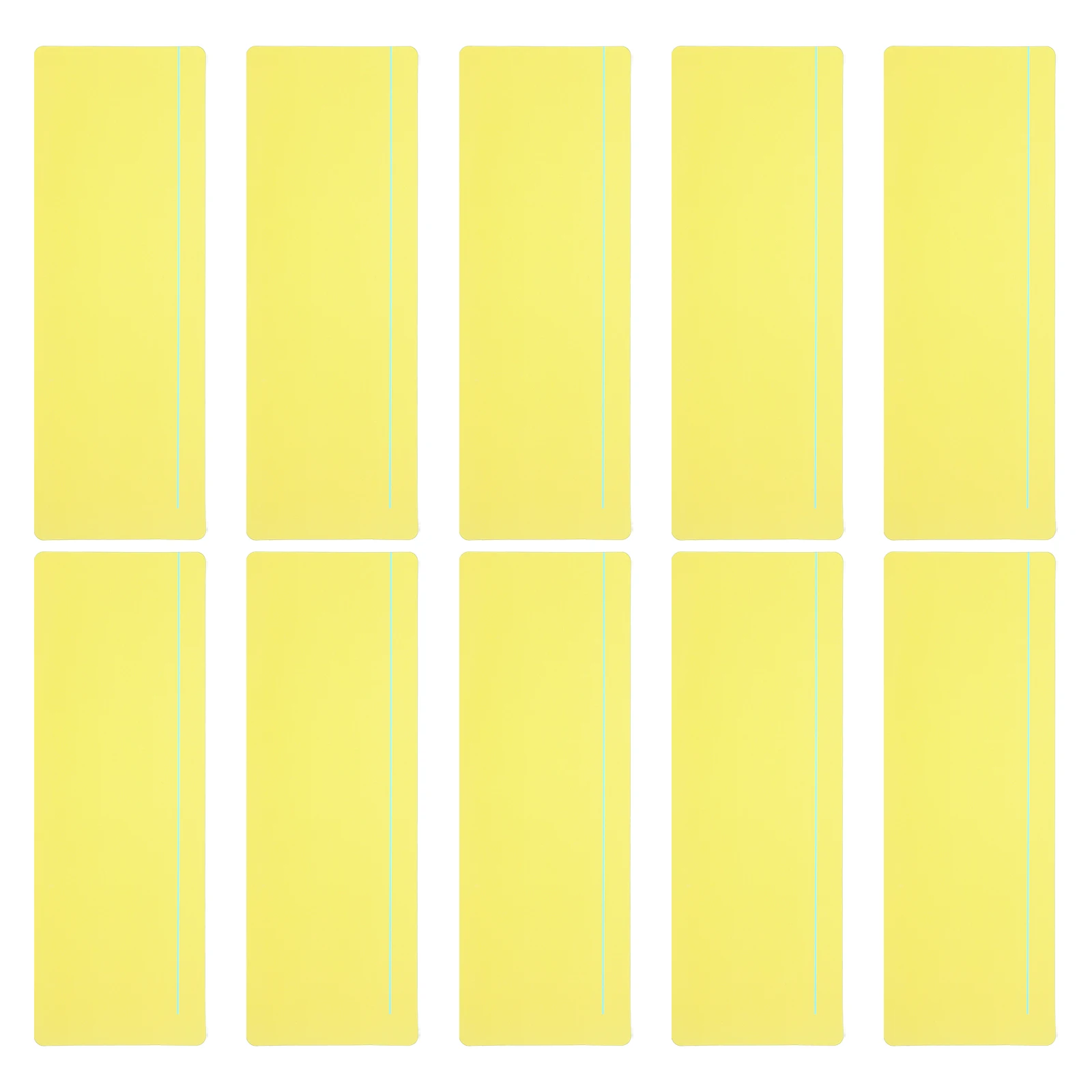 10Pcs Guided Reading Strips Tracking Highlight Colored Overlay Bookmark Reduce Visual Stress Teaching Supplies with Line