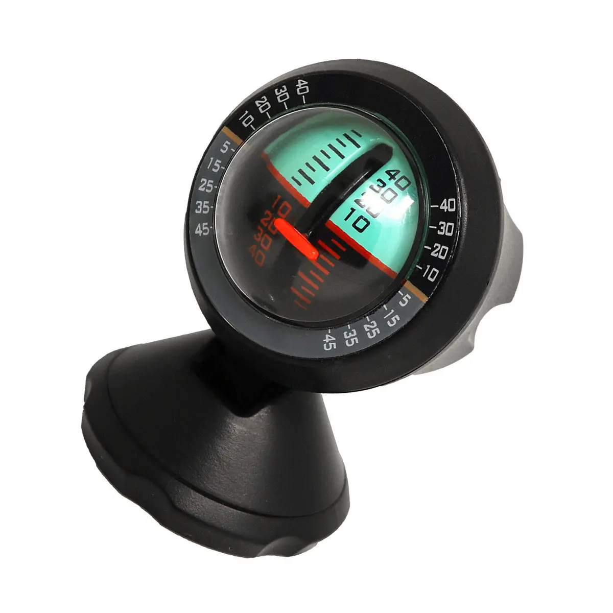 Car Tilt Meter For Night Driving Outdoor Travel Inclinometer Slope Fast Response Angle Level Indicator Adhesive