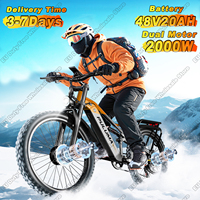 PULUMA PE86Pro E-Bike 2000W Motor 48V20AH Lithium Battery Electric Bike Hydraulic Brake 26inch Tire All-terrain Electric Bicycle