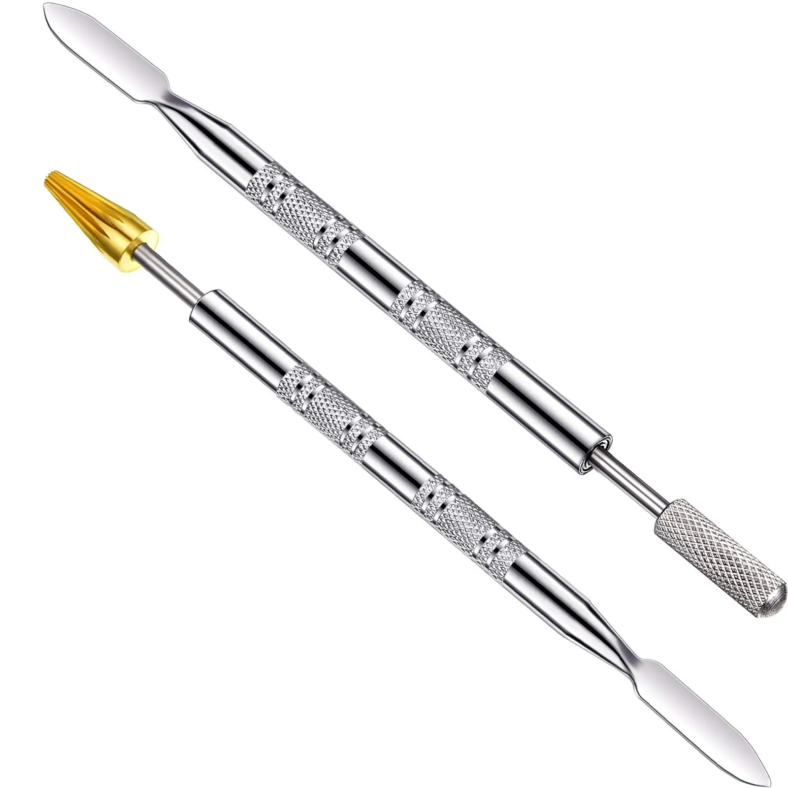 Borda de couro Óleo Colagem Dye Pen Aplicador, Speedy Paint Roller Tool, Couro Ferramentas Artesanais, Duplo Lado, Latão Cabeça, 1Pc