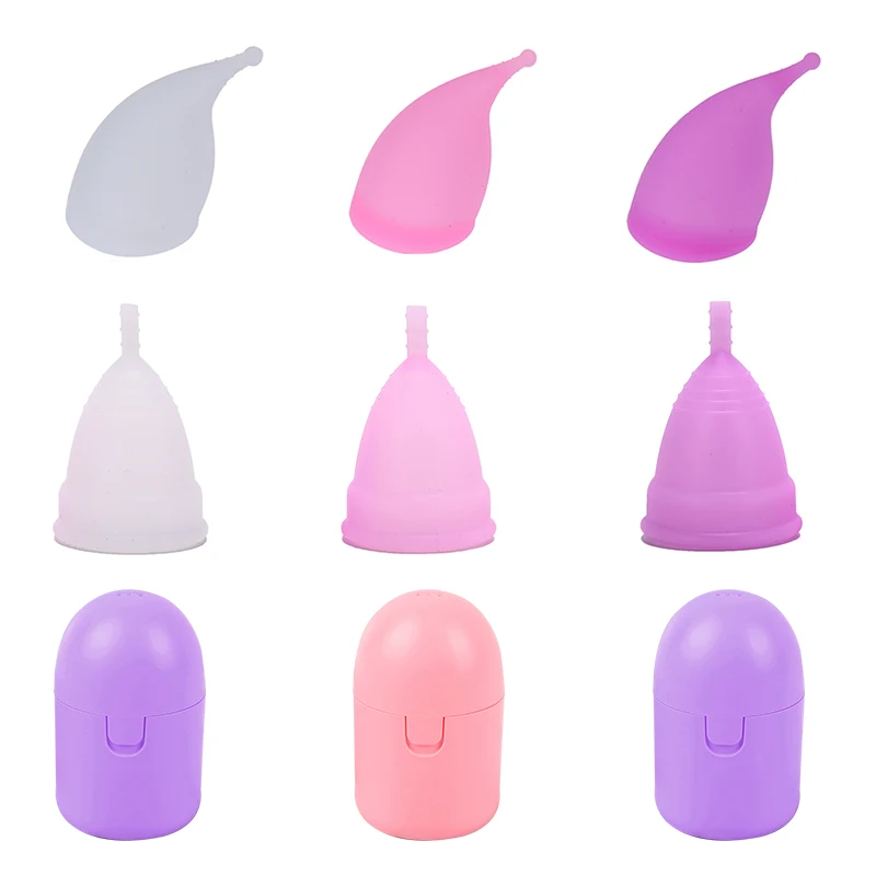 Washable Menstrual Cup Storage Case Medical Menstrual Cup Box Feminine Hygiene Copa Menstrual de Silicone Medica Menstrual Cup