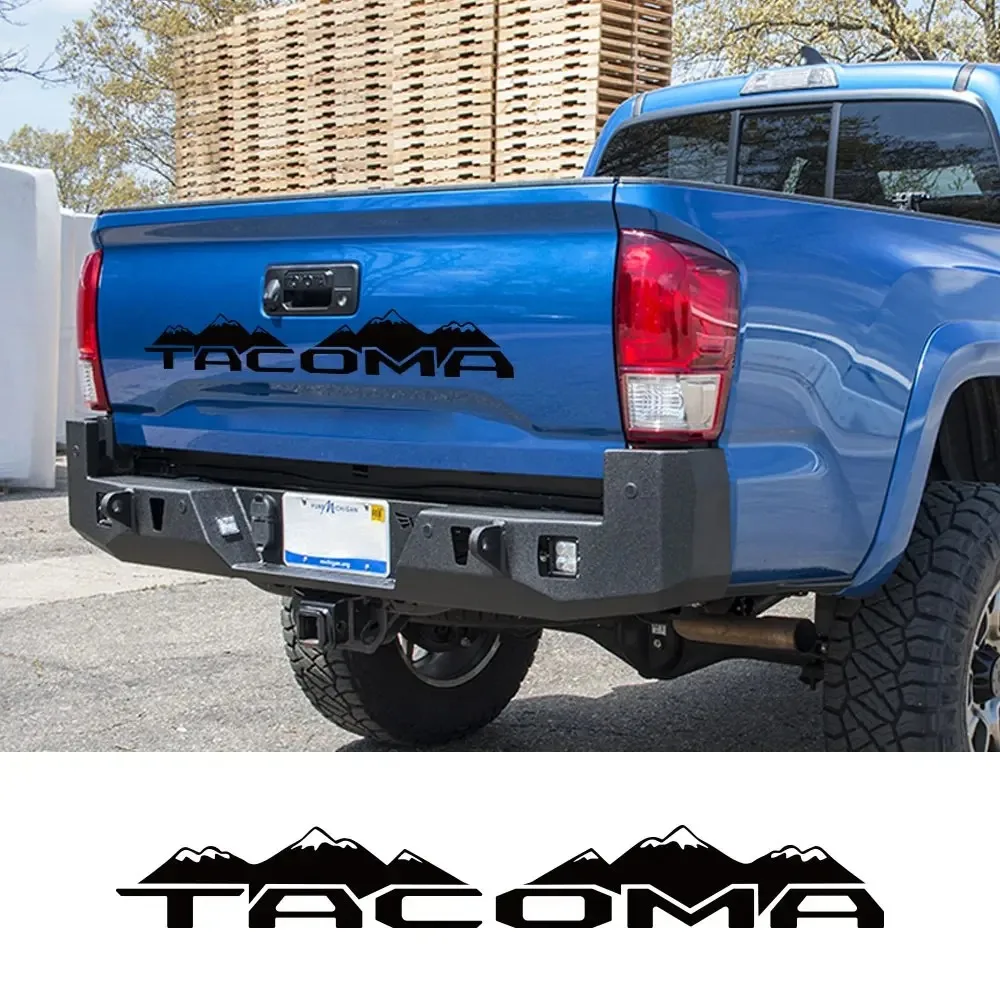 For Toyota Tacoma TRD Pro SR5 Car Rear Tail Sticker Pickup Truck Tailgate Mountain Graphics Vinyl Decals Decoration Accessories