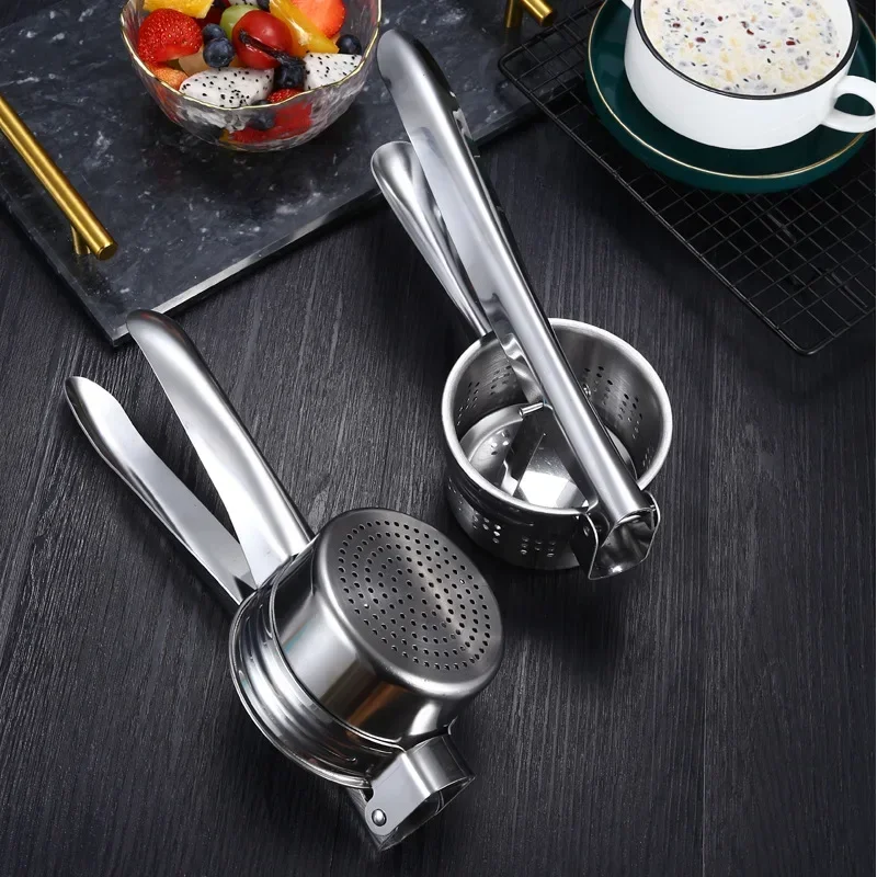 Household mashed potato press, manual vegetable filling squeezer, Stainless steel juicer, Vegetable dehydrator