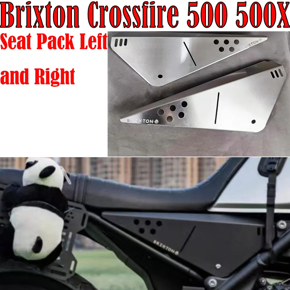 Fit The Brixton Crossfire 500 500X Motorcycle Seat Pack Left and Right Decorative Side Guard Protective Cover Grille Type Guard