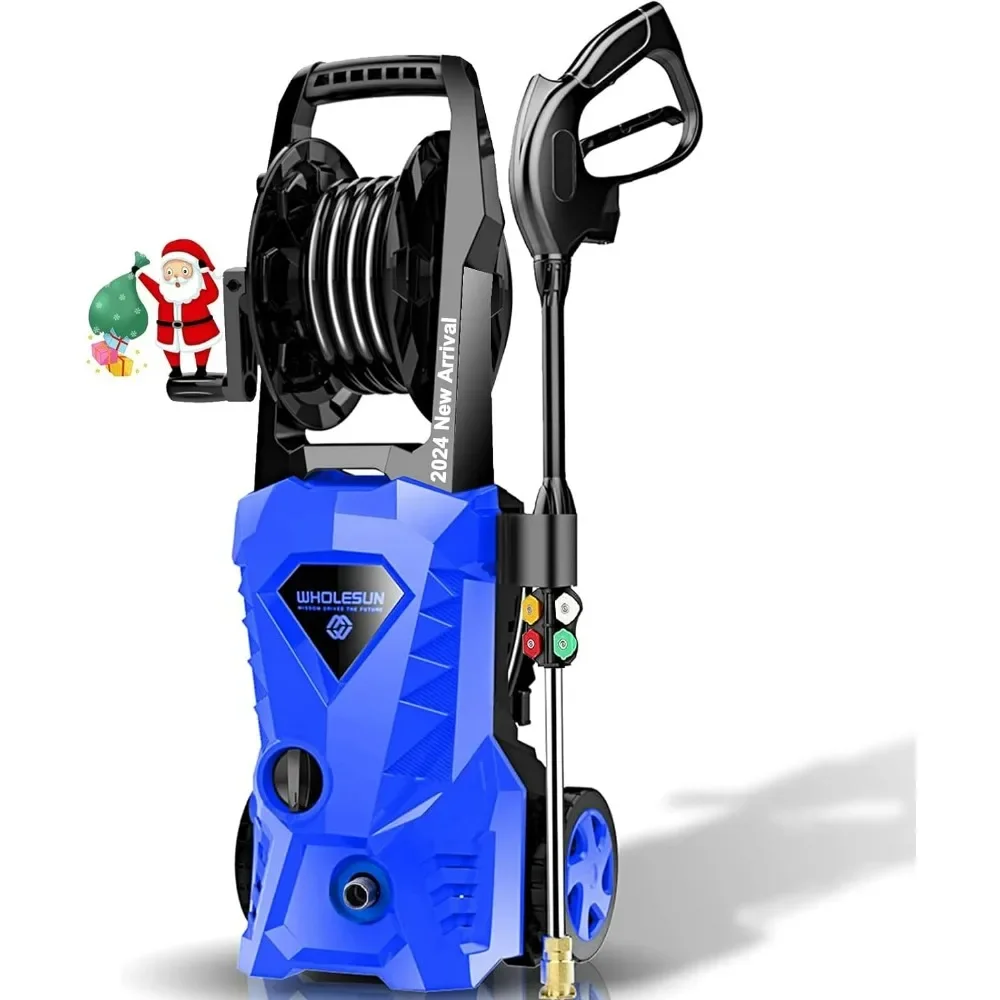 

WHOLESUN WS 3800 Electric Pressure Washer 2150PSI 2.65GPM Power Washer 1600W High Pressure Cleaner Machine with 4 Nozzles Foam