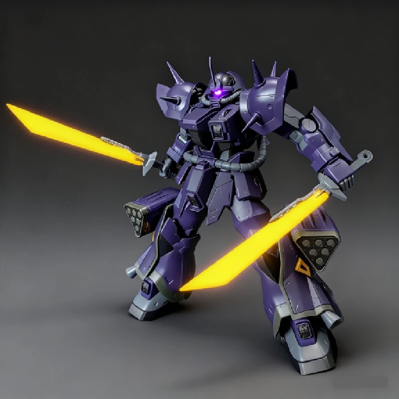 HG 1/144 Ms-18e カンプファー組み立てモデルキット ダーククールアクションフィギュア 可動ジョイントロボットモデルキット プラスチックモデル 男の子のギフト