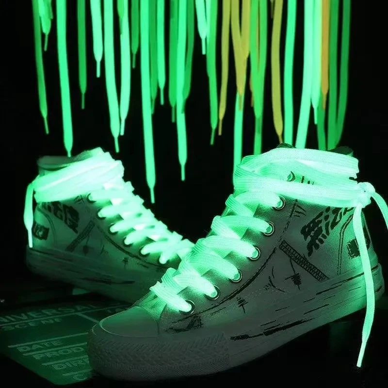 1-5Pair Luminous Shoelaces For Kid Sneakers Men Women Sport Shoes Laces Glow In The Dark Night Shoestrings Reflective Shoelaces