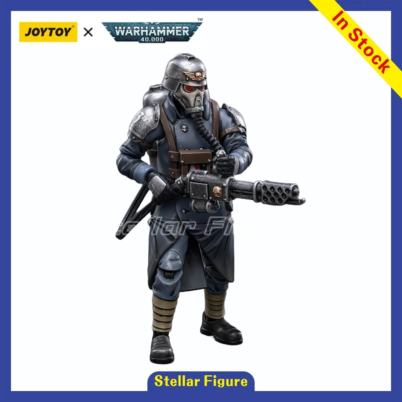 

【Pre-sale】JOYTOY Warhammer 40K 1/18 Action Figure Astra Militarum Death Korps of Krieg Veteran Squad Guardsman with Flamer