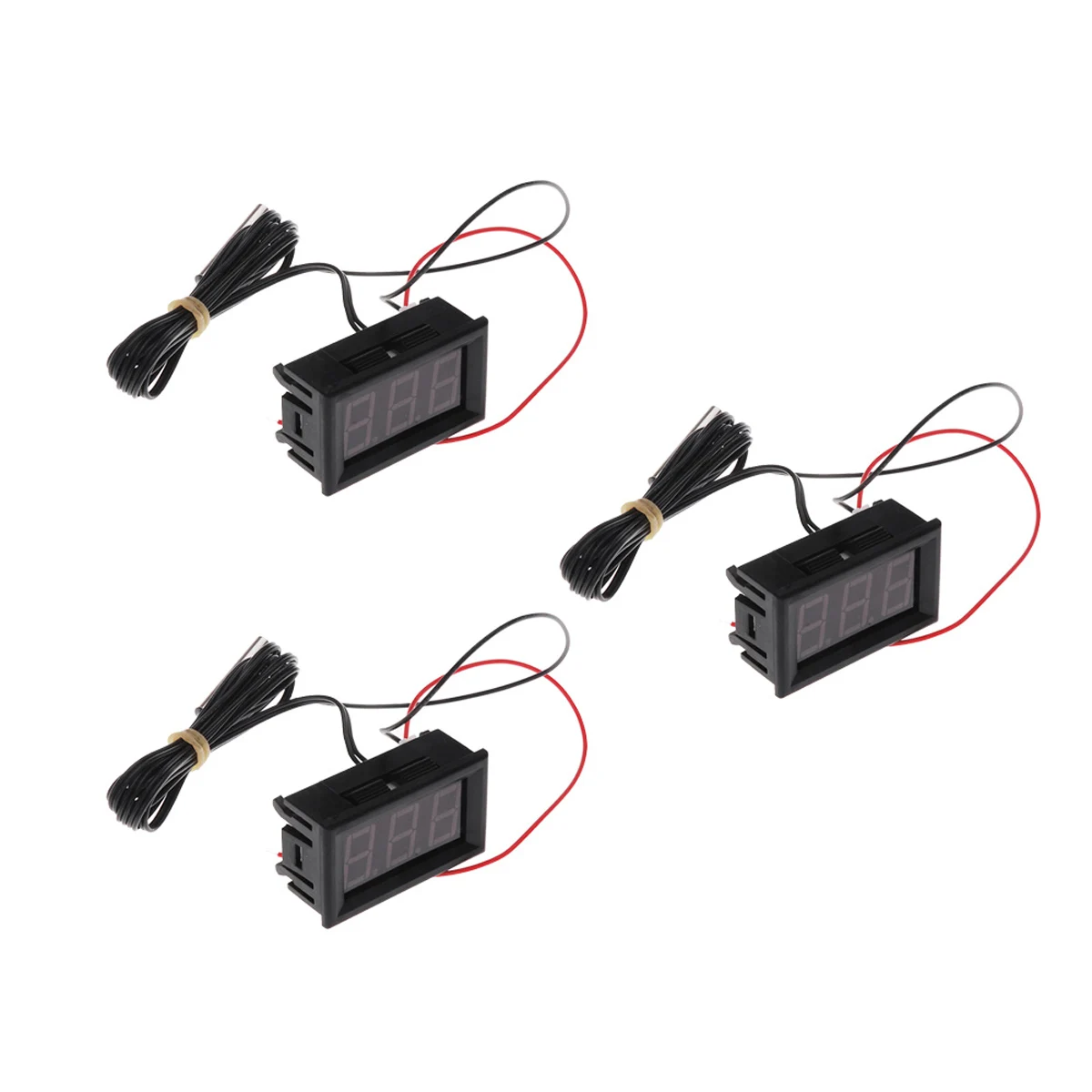 

Digital Temperature With 3 Colors Display Car Thermometer Waterproof 1M Probe For Refrigerator Use Thermometer