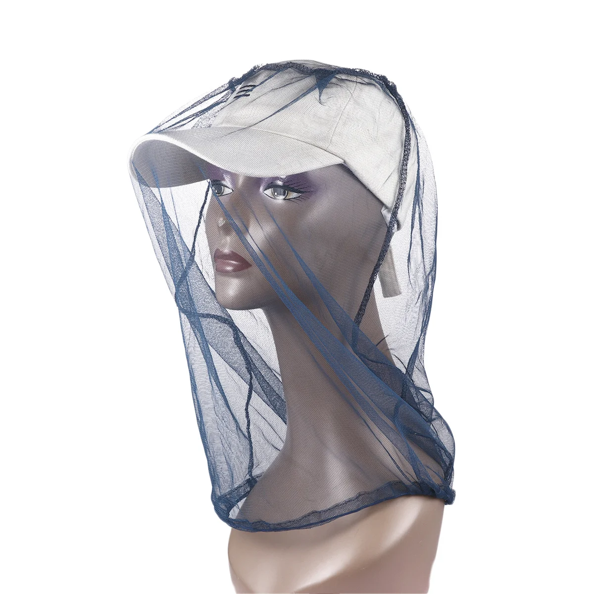 

Flexible Mesh Hat Protector Outdoor Anti-Insect Cap Face Head Cover For Camping Fishing Hiking Beekeeping Travel (Blue)