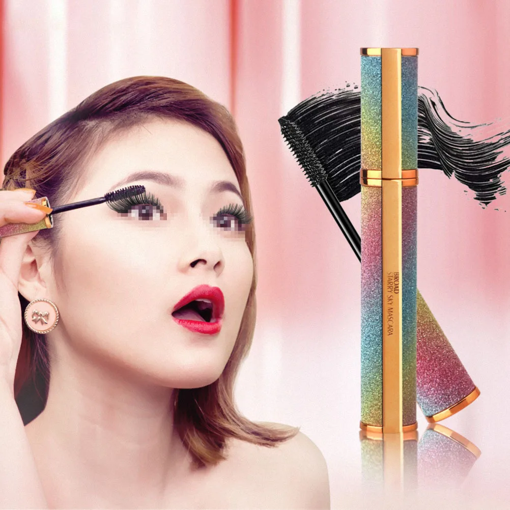 Crème Mascara 4D pour femmes, bouclage épais, imperméable, anti-taches et longueur en une seule étape, Application facile