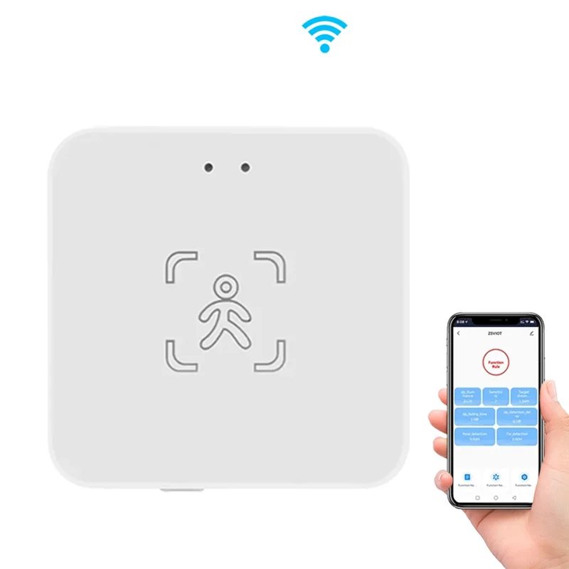 A41T Tuya مستشعر الوجود البشري 24G وجود الإنسان ملليمتر موجة الرادار الاستشعار استشعار الضوء