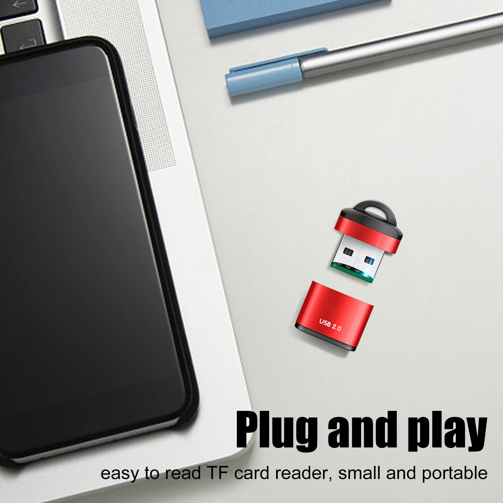 Mini High Speed USB2.0 Card Reader Mini USB TF Card Adapter For MicroSD Memory Card For PC Computer Desktop Laptop Notebooks