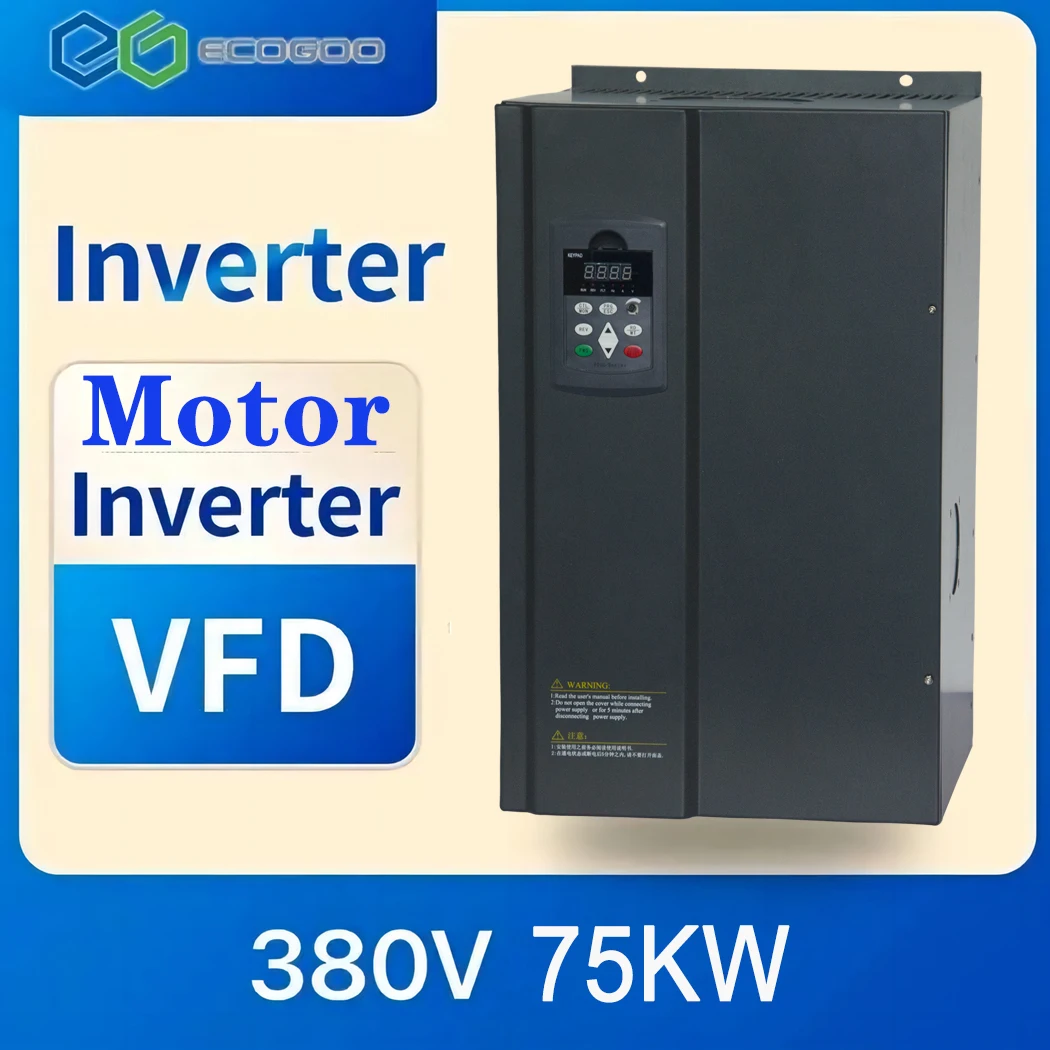 

75KW/93KW/110KW/132KW VFD Input 380V 3ph to Output 380-415V 3ph High Performance AC to AC Variable Frequency Inverter